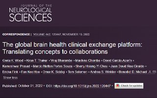 Leia mais sobre o artigo The global brain health clinical exchange platform: Traduzindo conceitos para colaborações – Journal of the Neurological Sciences