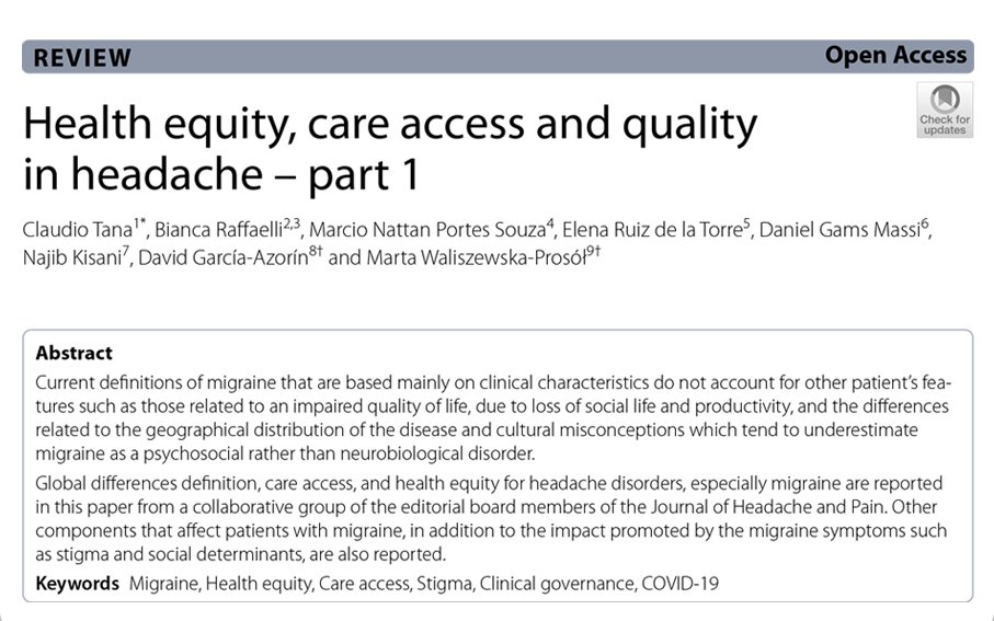 Leia mais sobre o artigo Health equity, care access and quality in headache – part 1