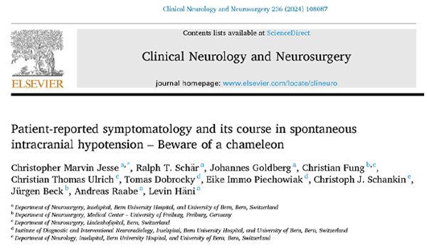 Leia mais sobre o artigo Patient-reported symptomatology and its course in spontaneous intracranial hypotension – Beware of a chameleon